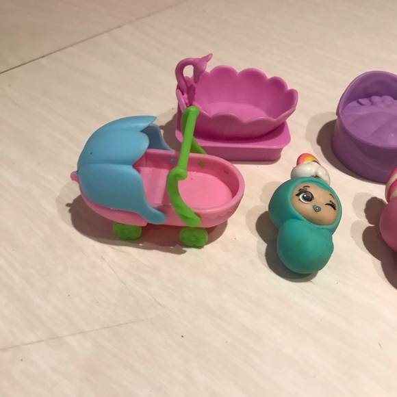 Other - 3/15$ miniature Pink and Blue Doll Set with Accessories​